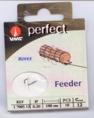 VMC River Feeder Haken gebunden 100cm, 10 Stück