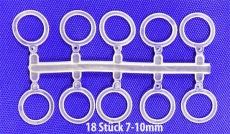 Jaxon Pellet Bänder (bait bands) mit Loch 7-10mm, Nachfüllpack 18Stk.
