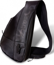 Quantum 4street Sling Bag Deluxe mit PVC Carbon-Effekt schwarz 30x45cm