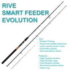 Rive Smart Feeder Evolution Feederrute 3.30m, 60gr. Wurfgewicht, 3 Carbonspitzen, Abverkauf