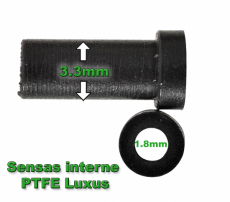 Sensas PTFE Bush Luxus intern 2.3mm außen, 1.8mm innen, 2 Stück