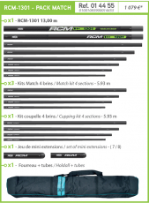 RIVE RCM-1301 - PACK MATCH 13m, 1148 Gramm, lange 3+1Kit, Modell 2023