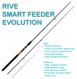 Rive Smart Feeder Evolution Feederrute 3.30m, 60gr. Wurfgewicht, 3 Carbonspitzen, Abverkauf